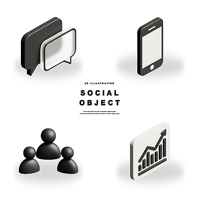 PSD 편집이미지 통신 통계 그래프 대화 사람 스마트폰 기계 그룹 메시지 댓글 소통 소셜미디어 편집3D 컨셉 말하기 핸드폰 스마트기기 3D 파일형식