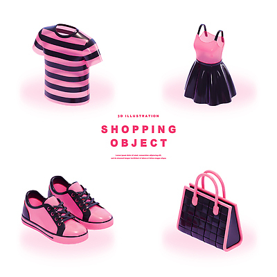 PSD 편집이미지 디자인 옷 패션 컬러 신발 가방 장신구 쇼핑 3D 줄무늬 여성복 남성복 아이템 스타일 편집3D 잡화 무늬 디지털합성 파일형식
