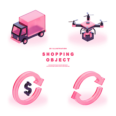 PSD 편집이미지 디자인 상징 기술 경제 쇼핑 3D 거래 트럭 소비 배송 모던 물류 드론 편집3D 자동차 디지털합성 파일형식