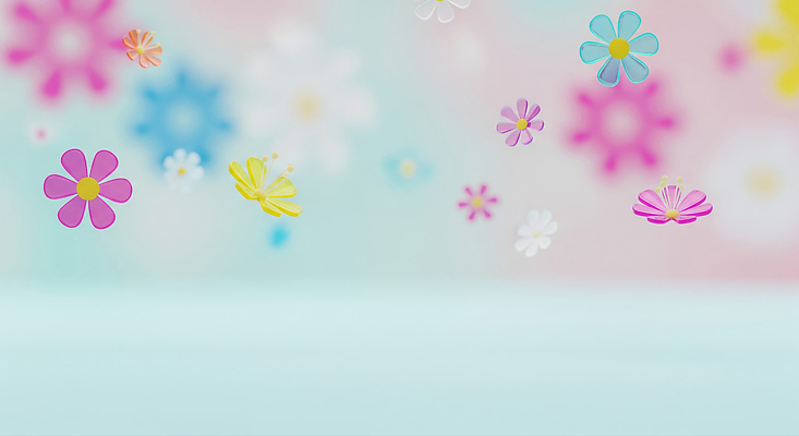 JPG 편집이미지 디자인 꽃 예술 분홍색 컬러 백그라운드 자연 장식 파란색 공간 분위기 장면 뷰티풀 이미지편집 식물 컨셉 생태계 파일형식