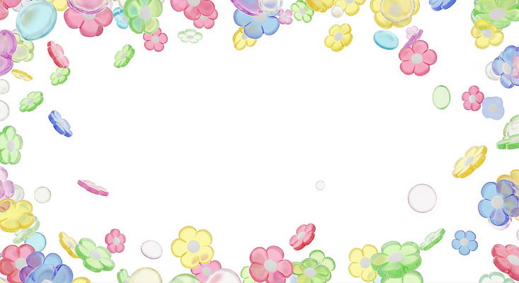 JPG 편집이미지 디자인 꽃 컬러 백그라운드 장식 물방울 투명 소재 화사함 뷰티풀 흩어짐 이미지편집 식물 컨셉 파일형식