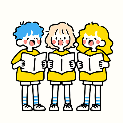 계절 감정 음악 관계 문화예술 표정 사람 이벤트 파일형식 벡터 노래 책 여름 즐거움 모임 친구 모션 행복 어린이 그룹 웃음 공연 시간 컬러 일러스트 국내일러스트 AI파일