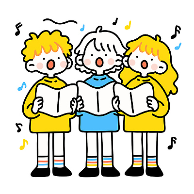 교육 감정 음악 관계 문화예술 표정 사람 이벤트 파일형식 벡터 어린이 노래 악보 즐거움 행복 공연 묘기 유치원 친구 동아리 모션 협력 예술 표현 웃음 학습 시간 일러스트 국내일러스트 AI파일