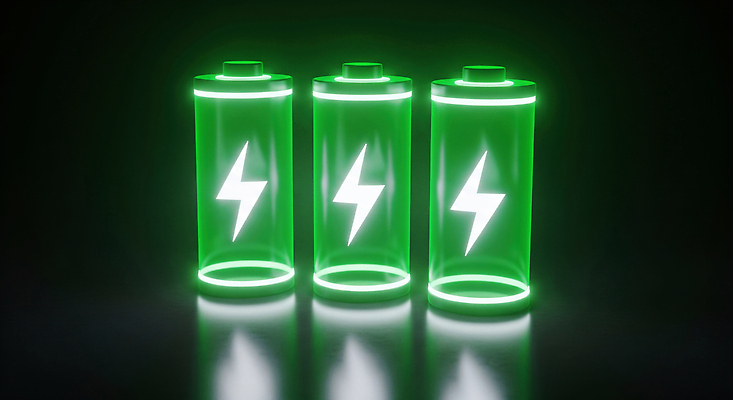 컬러 라이프 3D 에너지 파일형식 건전지 전기에너지 충전 초록색 빛 기술 전자제품 디자인 반사 일상 편집이미지 편집3D JPG