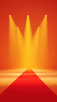 편집이미지 컬러 컨셉 이벤트 파일형식 무대 조명 카펫 주황색 빨간색 집중 분위기 공연 공간 시선 빛 예술 JPG 이미지편집