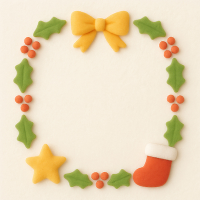 JPG 모양 편집이미지 디자인 열매 리본 컬러 크리스마스 디저트 양말 프레임 장식 파티 쿠키 달콤 테두리 펠트 핸드메이드 편집실사 AI컴퓨터그래픽 AI콘텐츠 식물 기념일 음식 이벤트 맛 CG 파일형식 천_직물