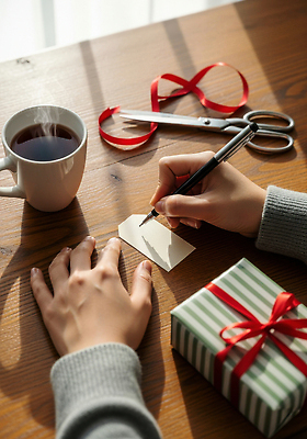 JPG 편집이미지 손 손글씨 리본 커피 겨울 포장 탁자 아침 문구용품 따뜻함 선물 신체부위 사무실 정성 의료성형뷰티 편집실사 AI인물포토 AI콘텐츠 주간 계절 음료 가구 비즈니스 사람 CG 오브젝트 파일형식 AI포토