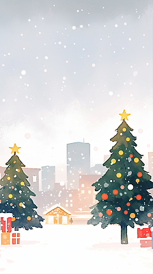 JPG 나무 기념일 행복 크리스마스 겨울 야경 일러스트 가족 따뜻함 선물 풍경 장식 친구 크리스마스트리 축제 기쁨 도시 소원 국내일러스트 AI일러스트 AI콘텐츠 식물 계절 감정 관계 이벤트 야간 파일형식 풍경_경치