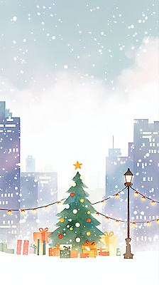 JPG 크리스마스장식 크리스마스 겨울 일러스트 조명 거리 크리스마스선물 선물 풍경 여러명 장식 도시풍경 크리스마스트리 축제 등불 도시 연말 국내일러스트 AI일러스트 AI콘텐츠 계절 기념일 다수 사람 파일형식