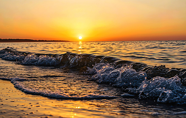 JPG 편집이미지 파도 바다 자연 새해 풍경 해변 물 여름 햇빛 태양 일출 소리 고요 일몰 저녁 뷰티풀 수평선 편집실사 AI포토 AI콘텐츠 자연요소 계절 노을 야간 CG 생태계 파일형식