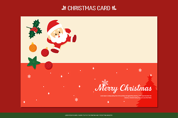 나무 계절 행복 별 컬러 크리스마스 겨울 일러스트 크리스마스카드 선물 장식 빨간색 초록색 파란색 산타클로스 만남 흰색 축하 황금 이미지 국내일러스트 AI파일 자연요소 식물 기념일 감정 컨셉 카드_감사 파일형식 벡터