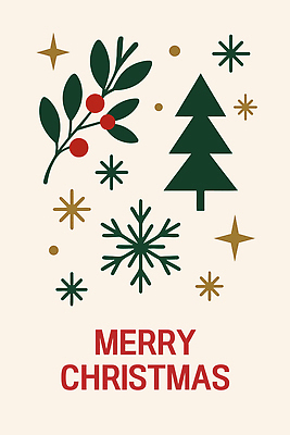 나무 디자인 기념일 열매 컬러 크리스마스 겨울 일러스트 따뜻함 장식 파티 축하 메시지 분위기 즐거움 이브 홀리데이 국내일러스트 AI파일 식물 계절 감정 컨셉 휴가 이벤트 파일형식 벡터