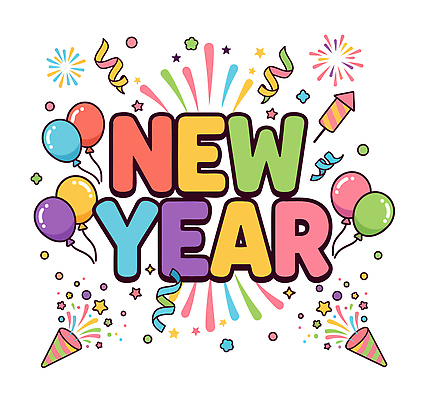 기념일 일러스트 조명 새해 기념 폭죽 이벤트 여러명 타이포그라피 장식 컬러풀 파티 축제 기쁨 축하 즐거움 기념품 풍선 연말 흥미 국내일러스트 AI파일 문자 감정 컬러 다수 컨셉 사람 오브젝트 파일형식 벡터