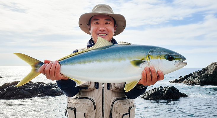 JPG 편집이미지 남자 여유 바다 자연 낚시 어류 풍경 해변 여름 산책 체험 즐거움 낚시꾼 의료성형뷰티 편집실사 AI인물포토 AI콘텐츠 계절 감정 컨셉 레저 휴식 사람 수중동물 CG 생태계 파일형식 AI포토