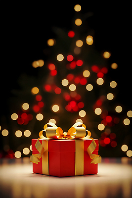 JPG 편집이미지 리본 크리스마스 가족 조명 선물 사랑 장식 친구 상자 크리스마스트리 축제 기쁨 뷰티풀 연말 편집실사 AI포토 AI콘텐츠 기념일 감정 관계 CG 파일형식