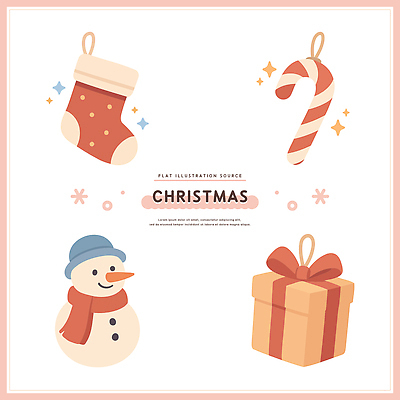 디자인 행복 컬러 크리스마스 겨울 일러스트 가족 눈사람 양말 선물 장식 친구 귀여움 축제 축하 즐거움 오브젝트 엘리먼트 연말 국내일러스트 AI파일 계절 기념일 감정 컨셉 관계 파일형식 벡터
