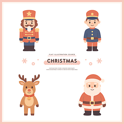 동물 캐릭터 컬러 크리스마스 겨울 일러스트 가족 장식 산타클로스 파티 귀여움 축제 모임 경찰 즐거움 오브젝트 순록 엘리먼트 국내일러스트 AI파일 직업 계절 기념일 감정 컨셉 관계 이벤트 파일형식 벡터