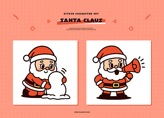 캐릭터 행복 컬러 크리스마스 겨울 일러스트 모션 눈사람 웃음 장식 산타클로스 축제 소리 호루라기 즐거움 그림 놀기 일러캐릭터 AI파일 계절 기념일 감정 표정 파일형식 벡터