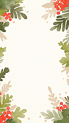 JPG 식물 디자인 백그라운드 크리스마스 일러스트 자연 수채화 프레임 잔디 장식 여름 테두리 그림 식물원 부드러움 색감 디지털아트 국내일러스트 AI일러스트 AI콘텐츠 계절 기념일 감각 생태계 파일형식