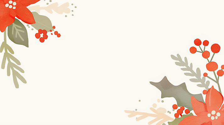JPG 식물 디자인 계절 꽃 백그라운드 크리스마스 겨울 패턴 일러스트 자연 크리스마스카드 프레임 따뜻함 장식 빨간색 평화 분위기 그림 조화 색감 차분 국내일러스트 AI일러스트 AI콘텐츠 기념일 컬러 컨셉 무늬 카드_감사 생태계 파일형식