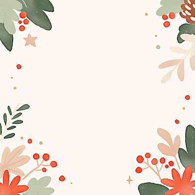 JPG 모양 식물 디자인 꽃 컬러 백그라운드 잎 크리스마스 일러스트 자연 프레임 장식 빨간색 초록색 장미 평화 파스텔 조화 베이지색 아크릴 국내일러스트 AI일러스트 AI콘텐츠 기념일 컨셉 재질 학용품 생태계 파일형식