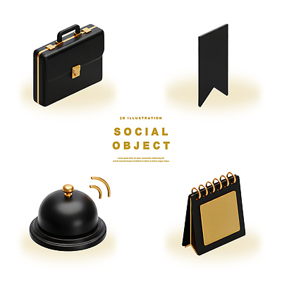 PSD 편집이미지 디자인 서류가방 비즈니스 사무실 3D 공책 도구 사무 오브젝트 정리 아이템 기능 편집3D 가방 문구용품 업무 디지털합성 파일형식