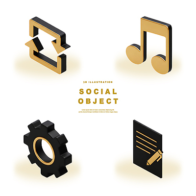 모양 PSD 편집이미지 디자인 음악 그래픽 3D 검은색 금색 메모지 어플리케이션 설정 소셜 소셜미디어 반복 편집3D 컬러 문화예술 사무용품 디지털합성 파일형식