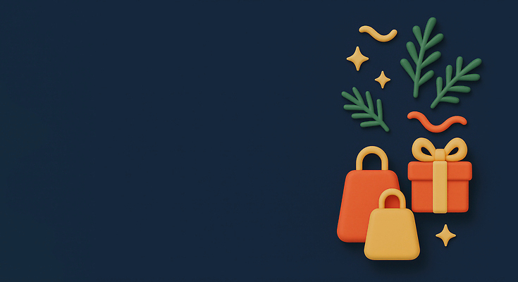 JPG 편집이미지 디자인 컬러 크리스마스 겨울 가방 포장 선물 장식 쇼핑 상자 축제 기쁨 분위기 즐거움 오브젝트 편집3D AI컴퓨터그래픽 AI콘텐츠 잡화 계절 기념일 감정 컨셉 3D 파일형식