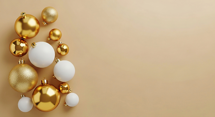 JPG 편집이미지 디자인 백그라운드 크리스마스 겨울 장식 공간 금색 흰색 기타 분위기 고급 편안함 오브젝트 오너먼트 이미지편집 AI컴퓨터그래픽 AI콘텐츠 계절 기념일 컬러 컨셉 크리스마스장식 현악기 감각 파일형식