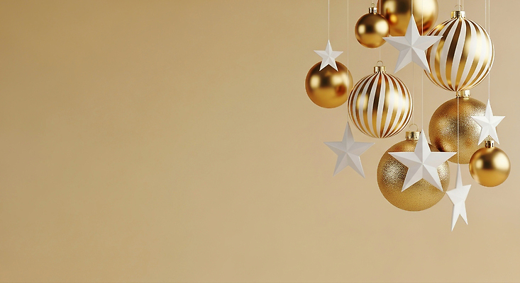 JPG 편집이미지 기념일 별 백그라운드 크리스마스 매달리기 장식 반짝임 축제 금색 축하 분위기 구슬 장면 조화 연말 오너먼트 이미지편집 AI컴퓨터그래픽 AI콘텐츠 자연요소 컬러 컨셉 크리스마스장식 모션 이벤트 파일형식