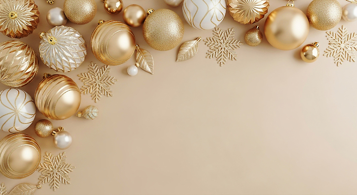 JPG 편집이미지 디자인 백그라운드 크리스마스 겨울 장식 반짝임 축제 금색 눈송이 화려 오브젝트 화합 뷰티풀 오너먼트 이미지편집 AI컴퓨터그래픽 AI콘텐츠 계절 기념일 컬러 컨셉 크리스마스장식 모션 눈_날씨 파일형식