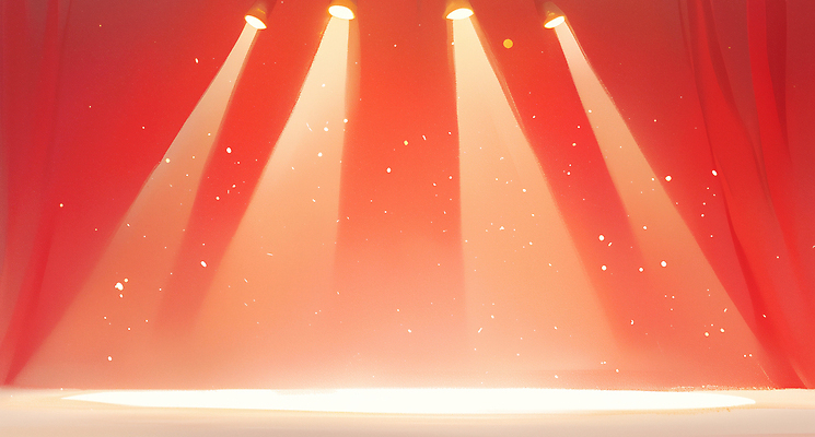 JPG 문화 예술 백그라운드 일러스트 비즈니스 조명 이벤트 빨간색 빛 공연 무대 화려 분위기 군중 극장 연극 공연예술 무대장치 국내일러스트 AI일러스트 AI콘텐츠 컬러 컨셉 문화예술 사람 장비 파일형식