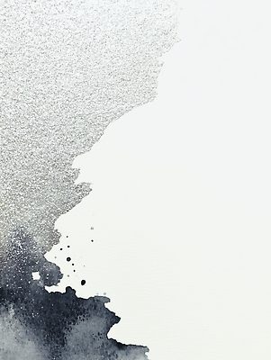 JPG 디자인 감정 예술 컬러 백그라운드 일러스트 수채화 미술 장식 인테리어 물감 회색 흐름 표현 은색 질감 뷰티풀 창작 스타일 국내일러스트 AI일러스트 AI콘텐츠 컨셉 문화예술 미술도구 파일형식