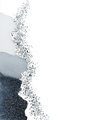 JPG 모양 디자인 예술 컬러 백그라운드 일러스트 수채화 미술 파란색 회색 표현 감각 은색 모던 질감 작품 번짐 부드러움 조화 흐림 국내일러스트 AI일러스트 AI콘텐츠 날씨 문화예술 파일형식 효과