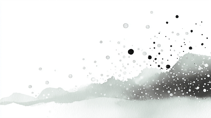 JPG 디자인 실루엣 예술 백그라운드 일러스트 자연 산 흑백 풍경 평화 물감 표현 점 분위기 은색 크기 그림 조화 국내일러스트 AI일러스트 AI콘텐츠 컬러 컨셉 촬영기법 미술도구 생태계 파일형식