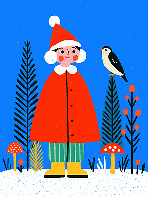 JPG 나무 동물 캐릭터 행복 어린이 컬러 크리스마스 겨울 일러스트 자연 조류 소녀 장식 귀여움 버섯 숲 즐거움 밝은색 설치미술 국내일러스트 식물 계절 여자 기념일 감정 컨셉 사람 생태계 파일형식