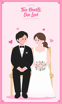 커플 드레스 꽃 행복 포즈 신랑 백그라운드 일러스트 결혼식 사랑 정장 이벤트 장식 기쁨 로맨틱 마음 축하 표현 뷰티풀 국내일러스트 AI파일 식물 옷 감정 결혼 컨셉 관계 파일형식 벡터