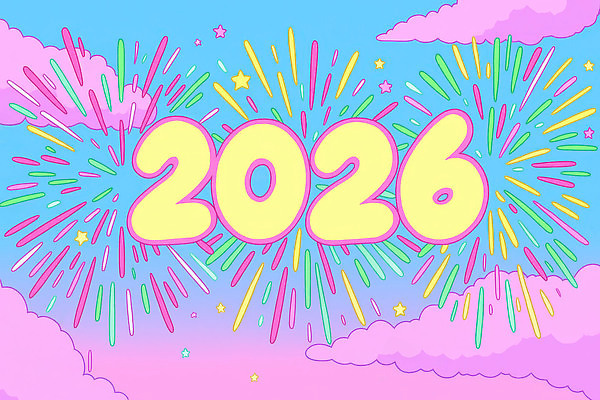 JPG 디자인 행복 예술 컬러 백그라운드 일러스트 새해 기념 불꽃놀이 밝음 장식 여름 축제 희망 축하 가벼움 생동감 2026년 국내일러스트 AI일러스트 AI콘텐츠 계절 감정 컨셉 놀이 무게 연도 파일형식