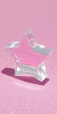 JPG 모양 편집이미지 디자인 별 예술 분홍색 백그라운드 장식 빛 반짝임 투명 오브젝트 광택 이미지편집 AI컴퓨터그래픽 AI콘텐츠 자연요소 컬러 모션 파일형식