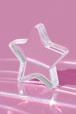 JPG 모양 편집이미지 디자인 별 예술 분홍색 백그라운드 장식 반짝임 반사 촬영 투명 오브젝트 그림 창의성 이미지편집 AI컴퓨터그래픽 AI콘텐츠 자연요소 컬러 모션 파일형식