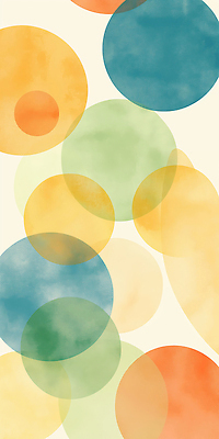 JPG 모양 디자인 예술 상징 컬러 백그라운드 패턴 일러스트 추상 수채화 따뜻함 원형 감각 크기 모던 부드러움 겹침 조화 비율 국내일러스트 AI일러스트 AI콘텐츠 도형 무늬 파일형식