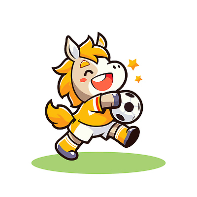 캐릭터 디자인 어린이 스포츠 컬러 일러스트 공 모션 놀이 웃음 달리기 운동 귀여움 축구 말 말_게임 즐거움 그림 일러캐릭터 AI파일 감정 컨셉 표정 건강 사람 구기 파일형식 벡터