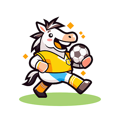 동물 캐릭터 어린이 스포츠 백그라운드 유니폼 일러스트 축구공 모션 놀이 표정 초록색 달리기 축구 게임 말 말_게임 즐거움 뷰티풀 일러캐릭터 AI파일 옷 감정 컬러 공 축구용품 사람 구기 파일형식 벡터