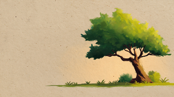 JPG 나무 식물 여유 컬러 일러스트 자연 풍경 야외 여름 햇빛 평화 환경 정원 공간 그림 힐링 뷰티풀 국내일러스트 AI일러스트 AI콘텐츠 계절 감정 컨셉 태양 생태계 파일형식