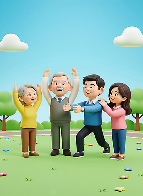 JPG 나무 편집이미지 공원 할아버지 행복 가족 자연 건강 웃음 부모 소풍 기쁨 모임 자녀 시간 즐거움 편집3D AI컴퓨터그래픽 AI콘텐츠 식물 공공시설 노년 남자 감정 관계 표정 야외활동 3D 생태계 파일형식