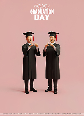 JPG 편집이미지 옷 기념일 남자 남학생 상징 포즈 백그라운드 졸업 성공 졸업식 기념 이벤트 친구 축제 기쁨 축하 즐거움 기념사진 학위 편집3D AI컴퓨터그래픽 AI콘텐츠 학생 교육 감정 컨셉 관계 사람 3D 파일형식