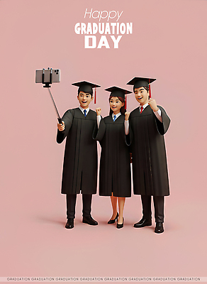 JPG 편집이미지 학생 옷 여자 기념일 남자 백그라운드 졸업 손가락 졸업식 기념 함께함 졸업생 웃음 이벤트 친구 축하 기념사진 편집3D AI컴퓨터그래픽 AI콘텐츠 손 교육 컨셉 관계 표정 사람 3D 파일형식