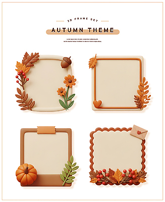 식물 계절 잎 채소 3D 디지털합성 생태계 파일형식 테마 프레임 디자인 장식 나뭇잎 꽃 호박 백그라운드 컬러 그림 그래픽 꾸미기 자연 편집이미지 편집3D PSD 가을