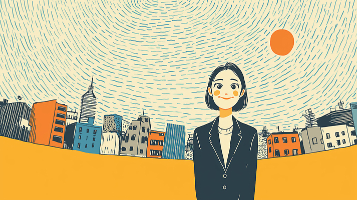 JPG 캐릭터 디자인 여자 감정 문화 일러스트 비즈니스 자연 거리 풍경 건물 일상 햇빛 환경 활발 표현 도시 색채 창의성 국내일러스트 AI일러스트 AI콘텐츠 건축물 컨셉 사람 라이프 태양 생태계 파일형식