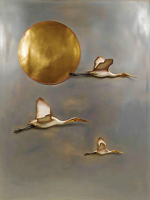 JPG 편집이미지 자연 조류 하늘 새해 풍경 태양 평화 금색 비행 저녁 조화 뷰티풀 이미지편집 AI컴퓨터그래픽 AI콘텐츠 자연요소 동물 컬러 컨셉 야간 생태계 파일형식